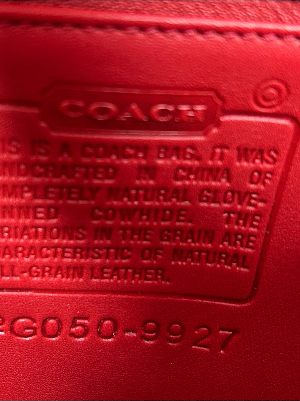 Coach Vintage Red Willis with Nickel hardware - Picture 11 of 11
